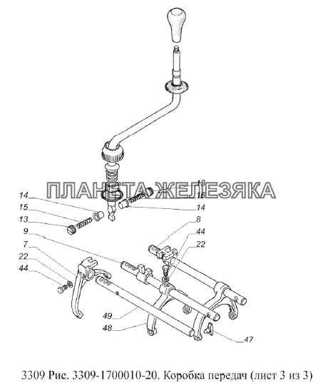 Коробка передач ГАЗ-3309 (Евро 2)